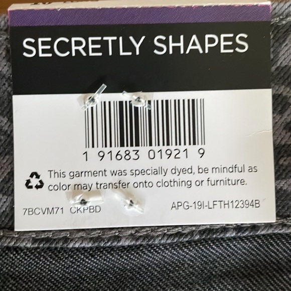 NWT Lee - Black and Gray Leopard Print Straight Leg Mid Rise Jeans - Size 10 L - Picture 10 of 11